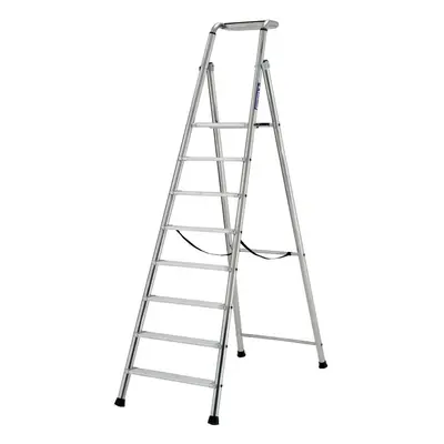 1.9m MAX STABILITY Platform Step Ladders - Tread Anti-Slip Aluminium DIY Steps