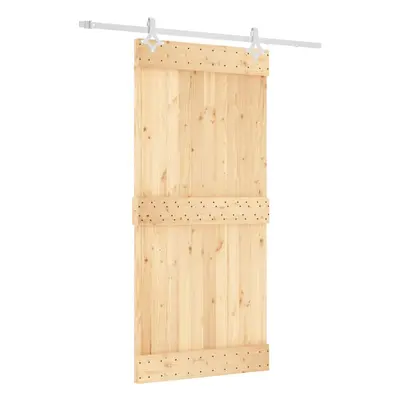 vidaXL Sliding Door with Hardware Set Interior Door Barn Door Solid Wood Pine