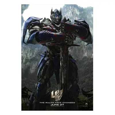 Transformers Age Of Extinction (Optimus Prime) Original Movie Poster - Double Sided Advance Styl