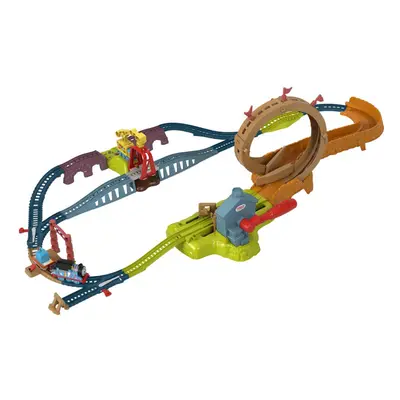 Thomas & Friends ?Fisher-Price Launch & Loop Maintenance Yard toy train and track set with motor