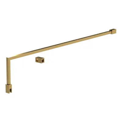 Wetroom Accessories Screen Support Bar Kit - Brushed Brass