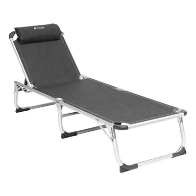 (188 x x 31) Outwell Folding Sunlounger Recliner Camping Chair New Foundland Black&Grey