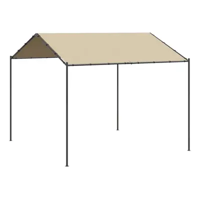 vidaXL Canopy Tent Garden Gazebo Party Tent BBQ Shelter Beige Steel and Fabric