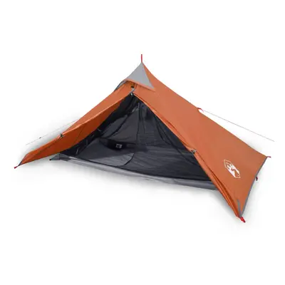 (orange) vidaXL Camping Tent 1-Person Outdoor Dome Tent Lightweight Tent Waterproof