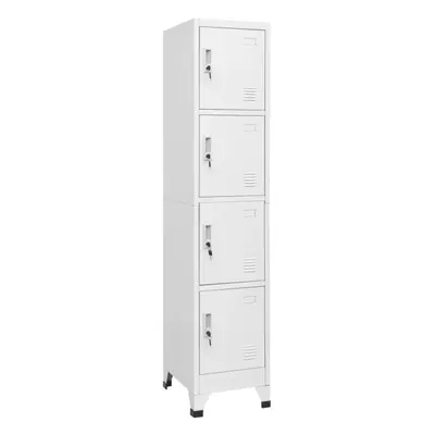 vidaXL Locker Cabinet with Compartments 38x45x180cm Changing Room Storage