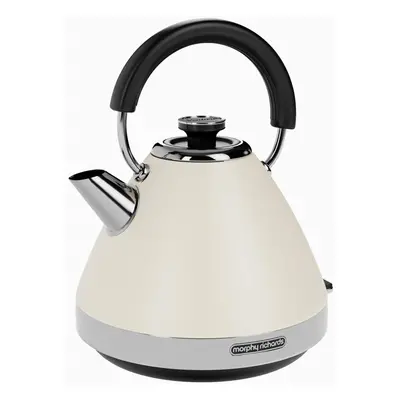 Morphy Richards Venture Cream Pyramid Kettle - 1.5L - 3kW - Rapid Boil