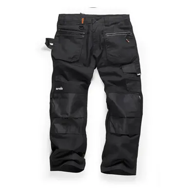 (34" Waist/30" Leg) Scruffs Ripstop Trade Work Trousers - Black