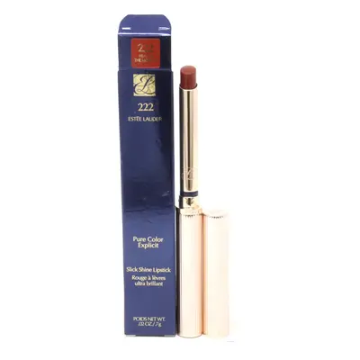 (222 Heat Of The Moment) Estee Lauder Pure Color Explicit Slick Shine Lipstick 0.02oz/7g New Wit