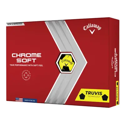 Callaway Golf Chrome Soft Golf Balls (2022 edition), Truvis Yellow