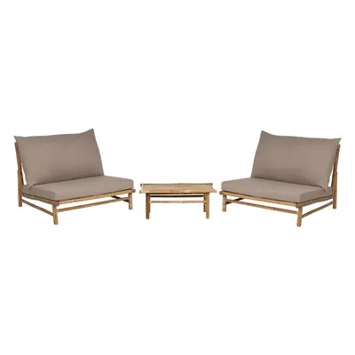 Lounge Set TODI Bamboo Wood Taupe