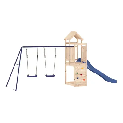 vidaXL Outdoor Playset Solid Wood Pine playset wooden playset playground set