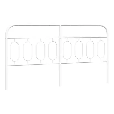 (183 cm) vidaXL Metal Headboard Bedroom Home Bed Header Bed Headboard White cm