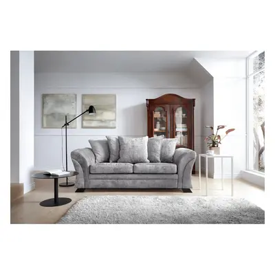 (Light Grey) FARROW CRUSHED CHENILLE SEATER SOFA