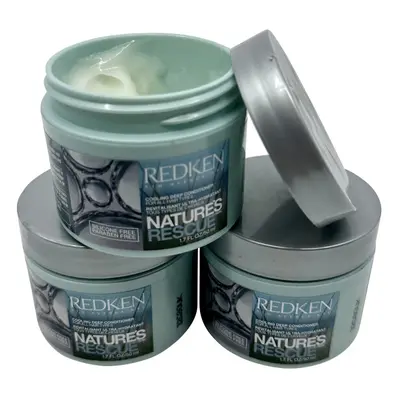 Redken Natures Rescue Cooling Deep Conditioner All Hair Types 1.7 OZ Set of