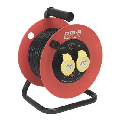 Sealey CR12515 25mtr Heavy-Duty Cable Reel with Thermal Trip - x 110V