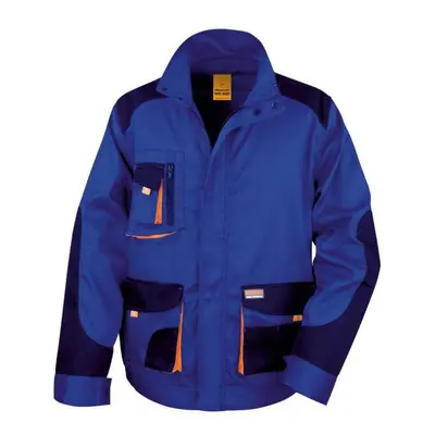 (L, Royal Blue/Navy) Result Work-Guard Mens Lite Jacket