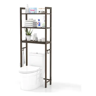 3-Tier Over-The-Toilet Storage Shelf Space Saving Metal Bathroom Organizer