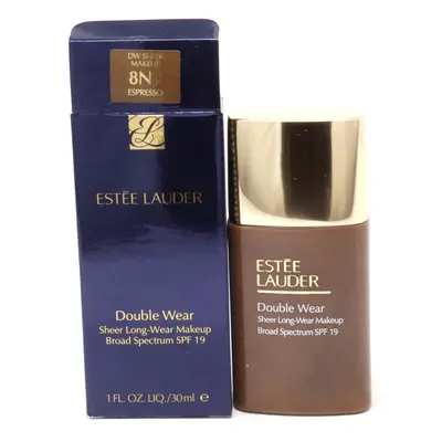 (8N1 Espresso) Estee Lauder Double Wear Sheer-Long-Wear Spf 1.0oz/30ml New With Box