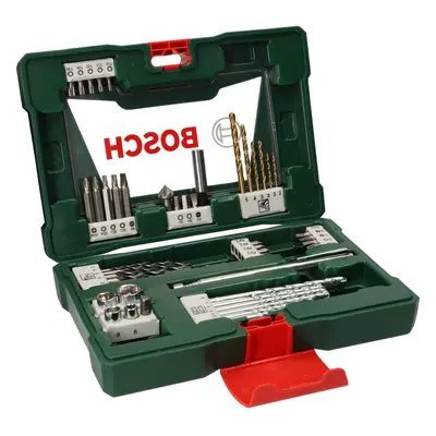 Bosch pcs. Titanium Drill and Screwdriver Bit Set V-Line (with Magnetic Rod, for Wood, Masonry a