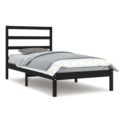 (black, x cm) vidaXL Solid Wood Pine Bed Frame Wooden Platform Bed Multi Colours Multi Sizes