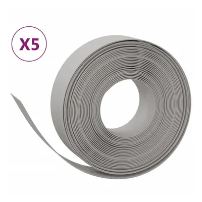 (grey, x 0.15 m) vidaXL Garden Edging Patio Lawn Edging Garden Border Rolls pcs Polyethylene