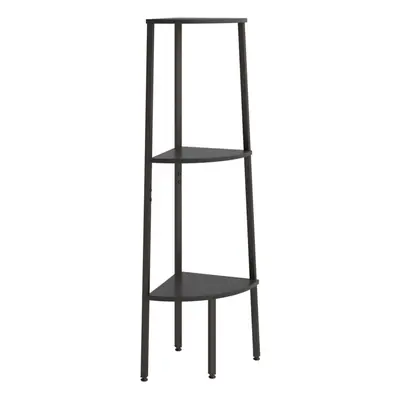 (black, 45.5 x 31.5 x cm) vidaXL Corner Shelf Bookcase Bookshelf Shelving Unit Storage Rack Orga