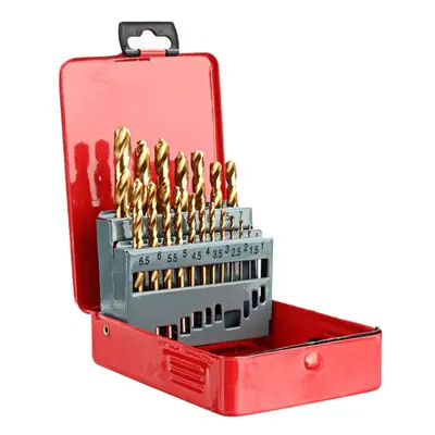 () M35 Cobalt Drill Bit Set Titanium Coating HSS-Co Jobber Length Twist Drill Bits with Metal Ca