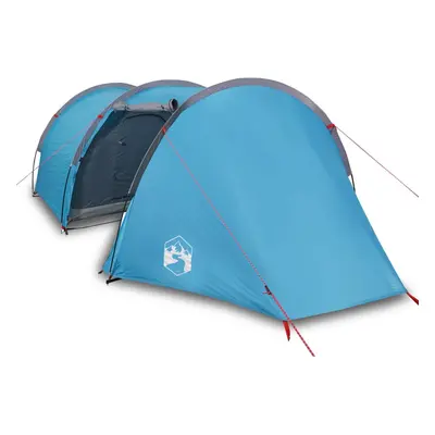 vidaXL Camping Tent Persons Dome Tent Lightweight Tent Blue 185T Taffeta