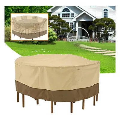 Garden Round Waterproof Table Cover Patio Outdoor Furniture Set Shelter Protection