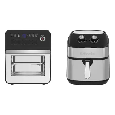 Emtronics Air Fryer Set in Silver 9L & 12L Kitchen Set