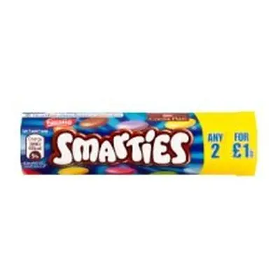 Nestle Smarties Milk Chocolate Sweets 38g Hexatube (48 x 38g)