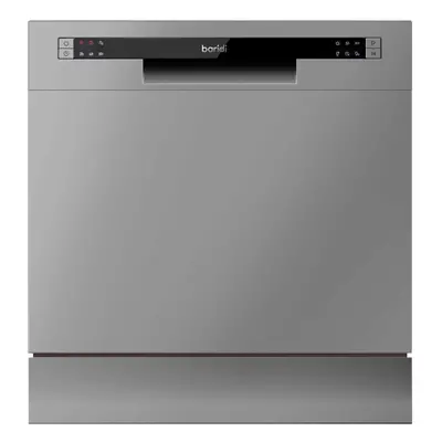 Compact Tabletop Dishwasher Place Settings, Programmes, Low Noise, 8L Cycle - Silver - DH87