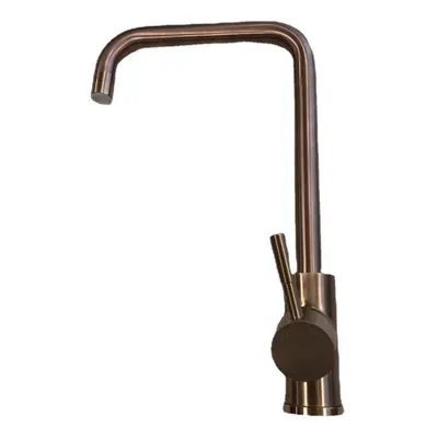 (Rose Gold) Stainless Steel Burnished Faucet Kitchen Hot And Cold Water Mixer Single Handle Rota