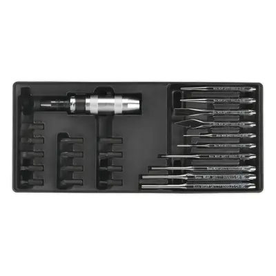 25 Piece PREMIUM Punch & Impact Driver Set with Modular Tool Tray - Tool Storage