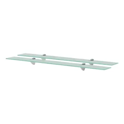 Floating Shelves pcs Glass 90x10 cm mm