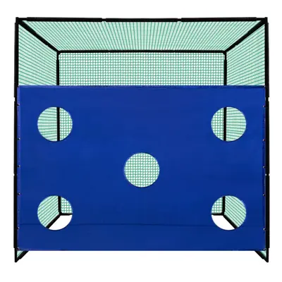 Golf Driving Practice Cage 10ft 3m High Impact Hitting Net Hole Target Sheet