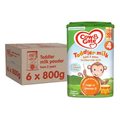 Cow & Gate Toddler Baby Milk Powder Formula, Years, g (Pack of 6)