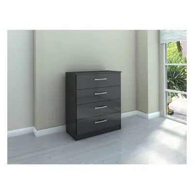 Birlea Lynx Black Gloss Drawer Chest