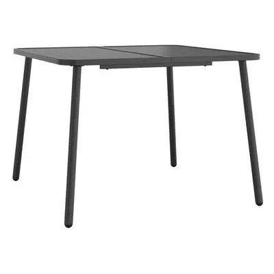 (100 x x cm) vidaXL Garden Table Outdoor Table Patio Dining Coffee Table Anthracite Steel