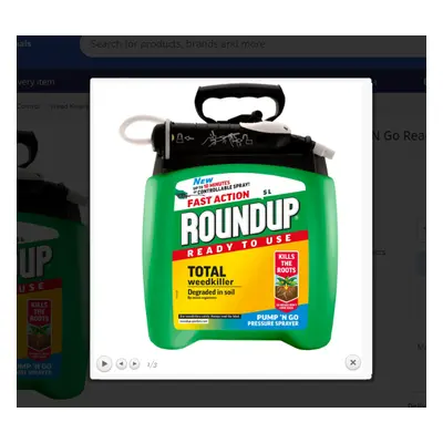 Roundup Fast Action Weedkiller Pump 'N Go Ready To Use Spray, Litre