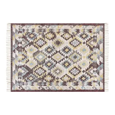 Jute Area Rug x cm Multicolour FENER