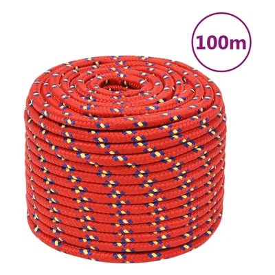 (red, mm/ m) Marine Rope Dock Coil Boat Line Polypropylene Rope Multi Sizes Multi Colours