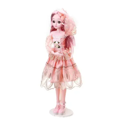 () 60CM Cute Princess Tisza Joint Movable Ball Doll Eyes Twinkle Function with Dress Set Toy for