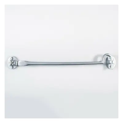 Heavy Duty Cabin Hook & Eye Satin Chrome 305mm Arm Cabinet Hatch Lock