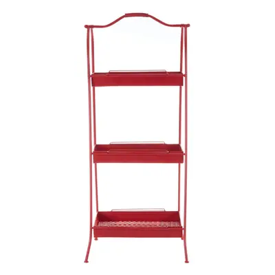 Premier Housewares Lexa Red Metal Storage Rack