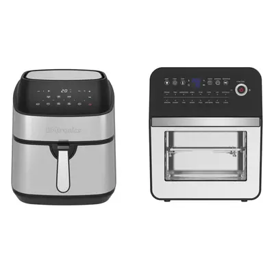 Emtronics Air Fryer Set in Silver 9L & 12L Kitchen Set