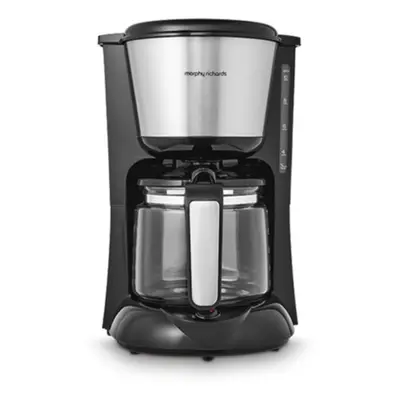 Morphy Richards Equip Filter Coffee Machine, Glass, W, 1.2 liters, Brushed Steel