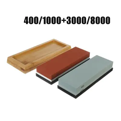 (A+B Each 5Pcs) 400/1000 400/1000 3000/8000 Grit Sharpening Whetstone Doublesided Sharpener Set