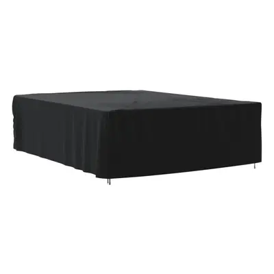 (350 x x cm) vidaXL Garden Furniture Cover Outdoor Furniture Table Cover Black 420D Oxford