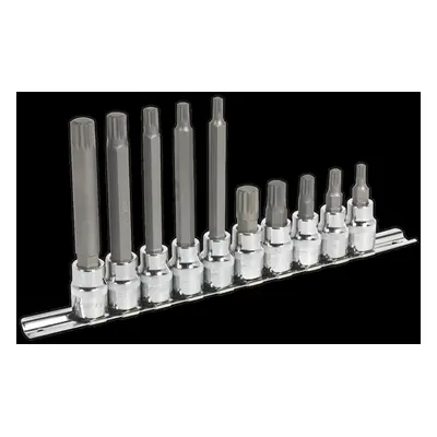 Spline Socket Bit Set 10pc 3/8"Sq Drive